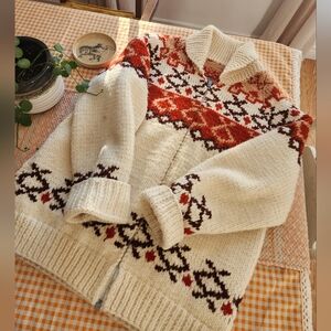 Vintage Handmade Cowichan Sweater